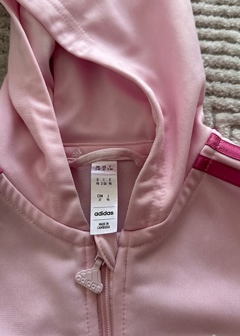 Adidas Kız Çocuk Pembe Fermuarlı Eşofman Takımı - Görsel 10