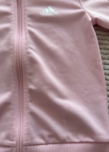 Adidas Kız Çocuk Pembe Fermuarlı Eşofman Takımı - Görsel 8