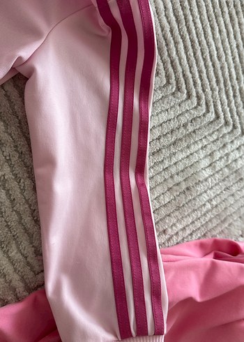 Adidas Kız Çocuk Pembe Fermuarlı Eşofman Takımı - Görsel 11