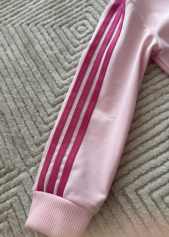Adidas Kız Çocuk Pembe Fermuarlı Eşofman Takımı - Görsel 9