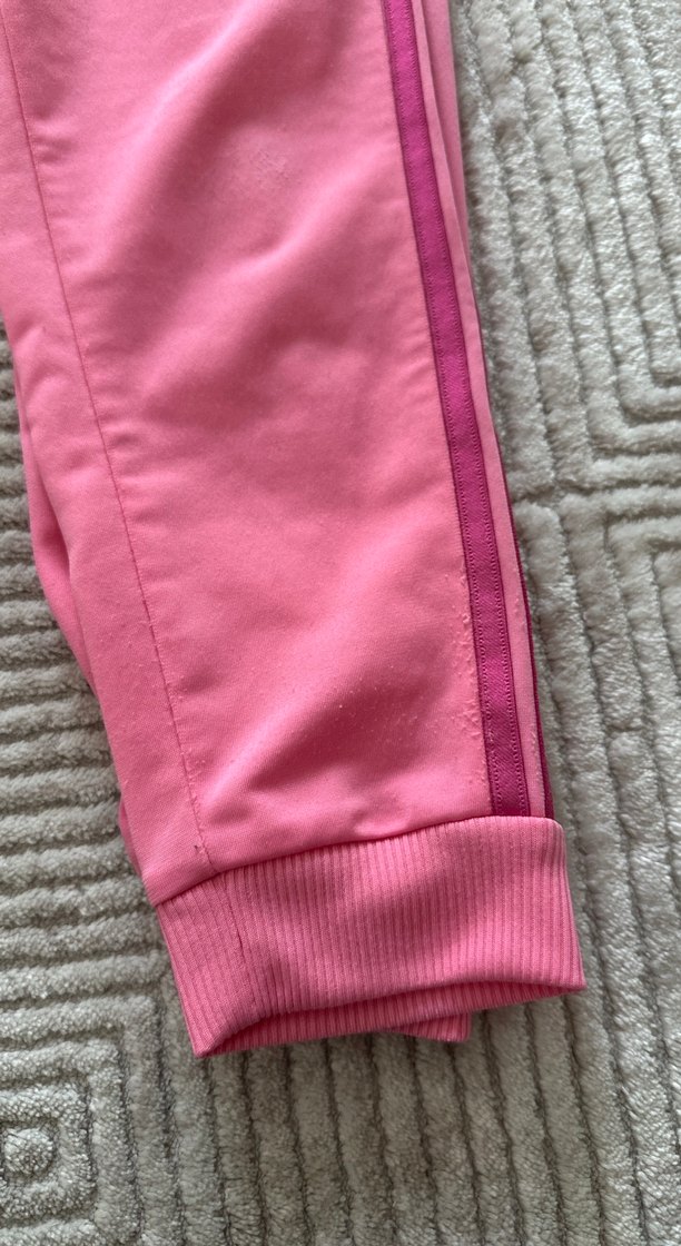 Adidas Kız Çocuk Pembe Fermuarlı Eşofman Takımı - Görsel 2