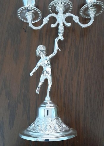 Parlak Altın Renkli 3 Kollu Şamdan - Görsel 5