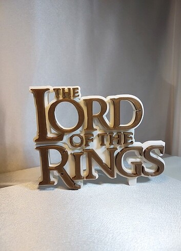 The lord of the rings logo baskısı 