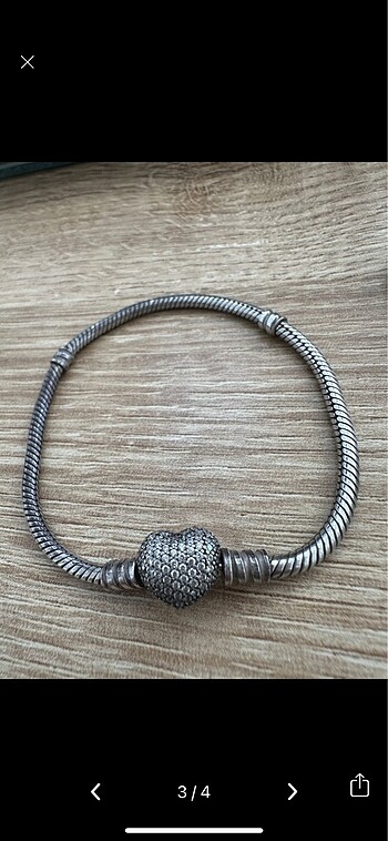 Beden Pandora Moments Kalp Bileklik ve Charm