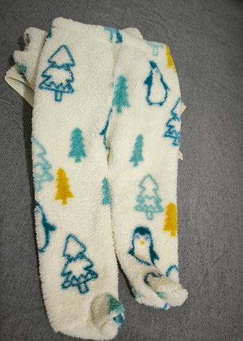 Bebek Erkek Beyaz Polar Tulum - Görsel 5