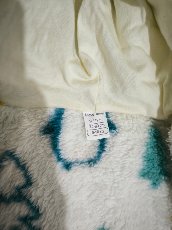 Bebek Erkek Beyaz Polar Tulum - Görsel 3