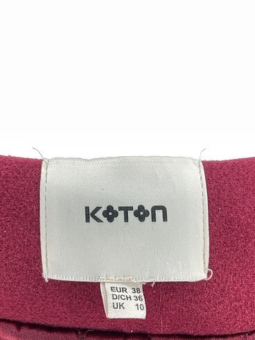 38 Beden bordo Renk Koton Kaban %70 İndirimli.