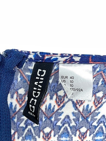 40 Beden mavi Renk H&M Kısa Elbise %70 İndirimli.