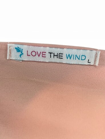 l Beden pembe Renk Vintage Love Bluz %70 İndirimli.