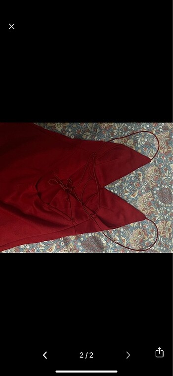 Kırmızı abiye elbise - Görsel 2