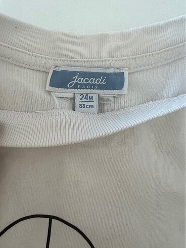 18-24 Ay Beden beyaz Renk Jacadi tshirt
