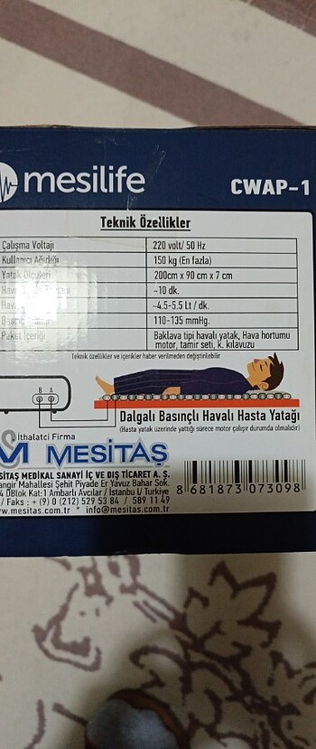  Beden Hastalar için havalı yatak