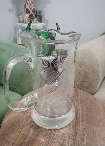 Eskilerden kristal kesme sürahi