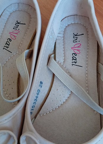 Toz Pembe  Fiyonk Detaylı Kız Çocuk Babet - Görsel 2