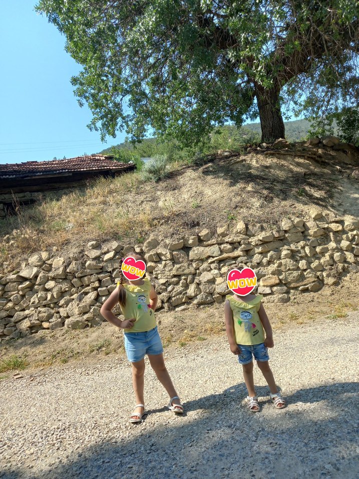 Kız Çocuk Sarı Fırfırlı Askısız Pamuklu Tişört - Görsel 2