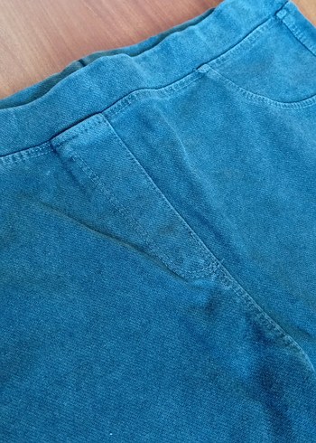 Kız Çocuk Elastik Bel Denim Tayt - Görsel 3