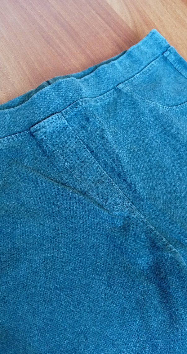 Kız Çocuk Elastik Bel Denim Tayt - Görsel 3