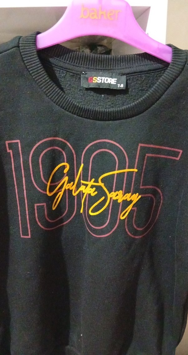 Siyah Baskılı Sweatshirt - Görsel 2