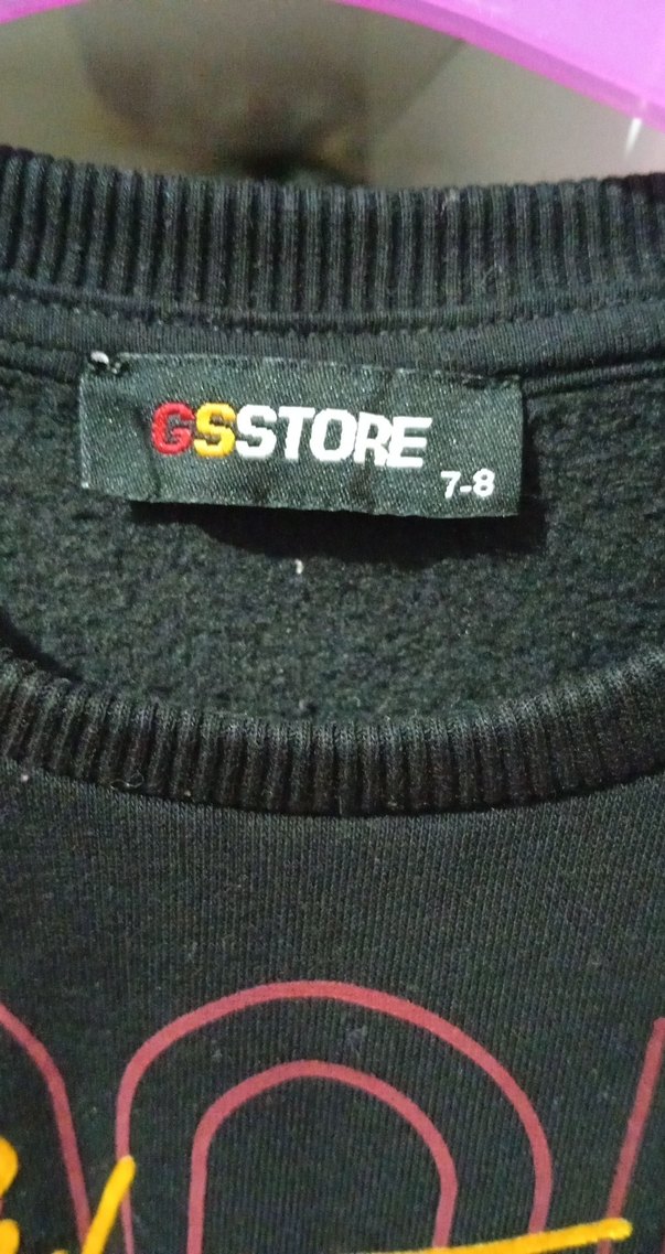 Siyah Baskılı Sweatshirt - Görsel 3