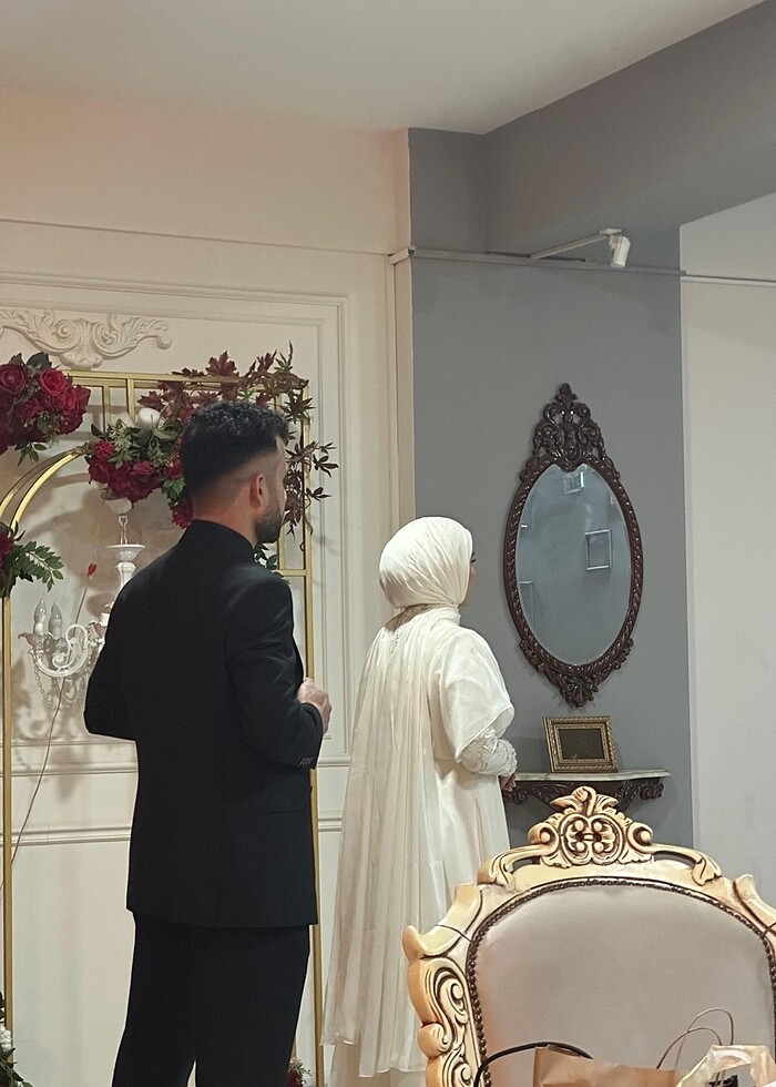 Jaqar vintage gelinlik - Görsel 5