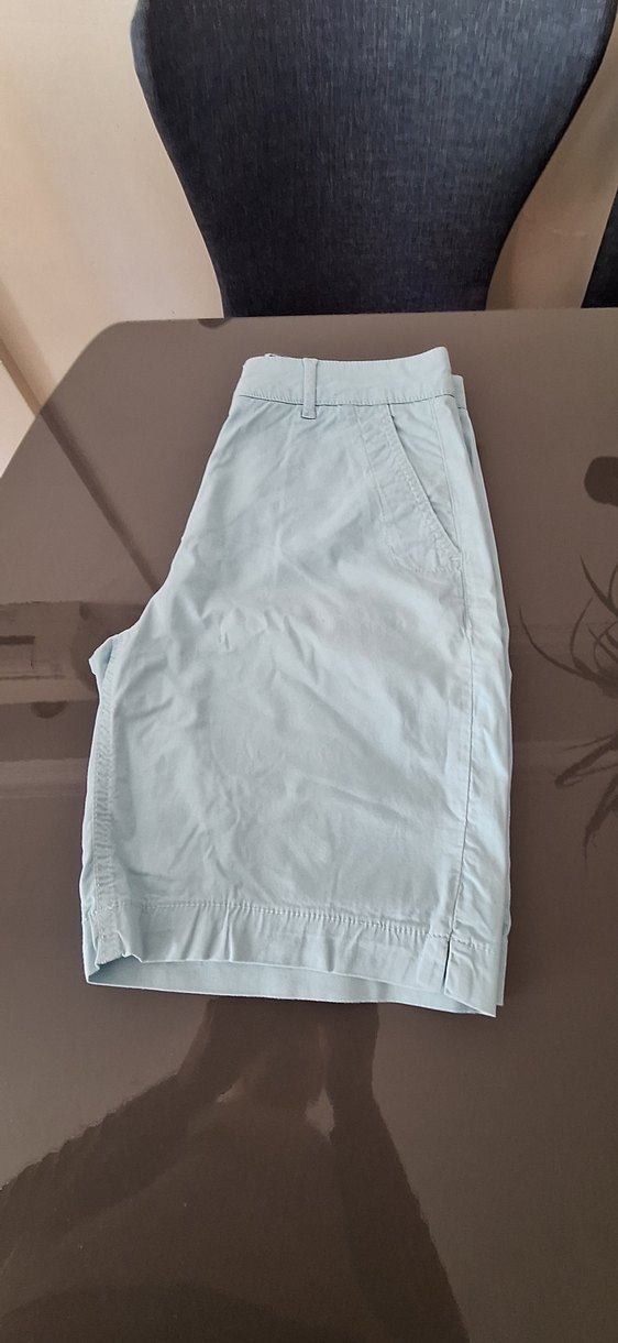 acik mavi Kadın Bermuda Şort - Görsel 3