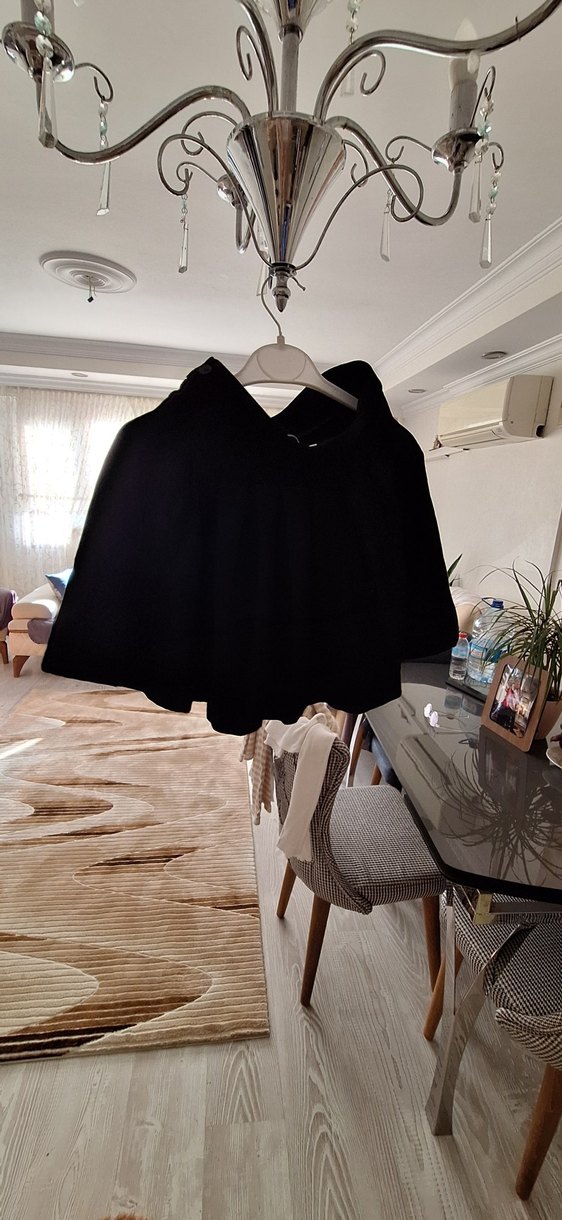 Siyah Pilili Mini Hamile Etek - Görsel 2