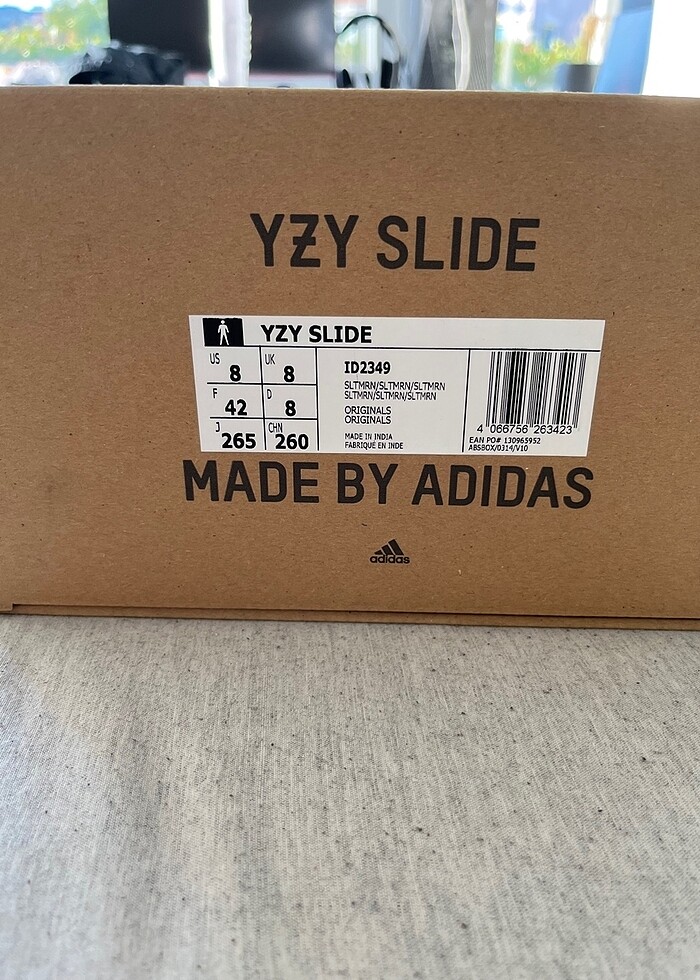 Adidas yeezy slide slate marine terlik - Görsel 3