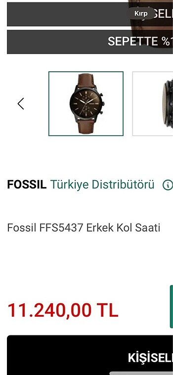 Beden Fossil erkek kol saat