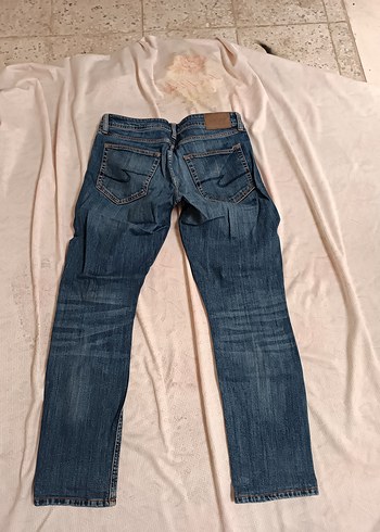 Gri Mavi Erkek Denim Bol Kesim Jean - Görsel 3