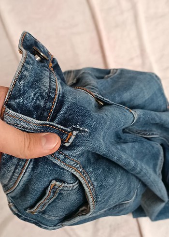 Gri Mavi Erkek Denim Bol Kesim Jean - Görsel 5