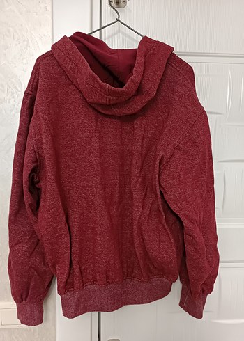 Kırmızı Fermuarlı Rahat  Ceket - Görsel 4