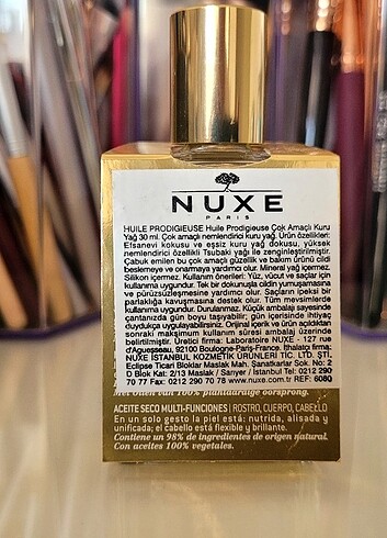  Beden NUXE HUILE ÇOK AMAÇLİ KURU YAĞ 30 ml