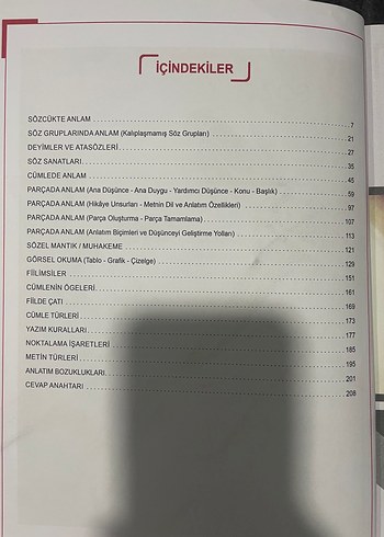  8. Sınıf Türkçe Çalışma Kitabı