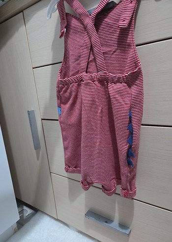 Koton Kırmızı Çizgili Erkek Bebek Tulum - Görsel 3