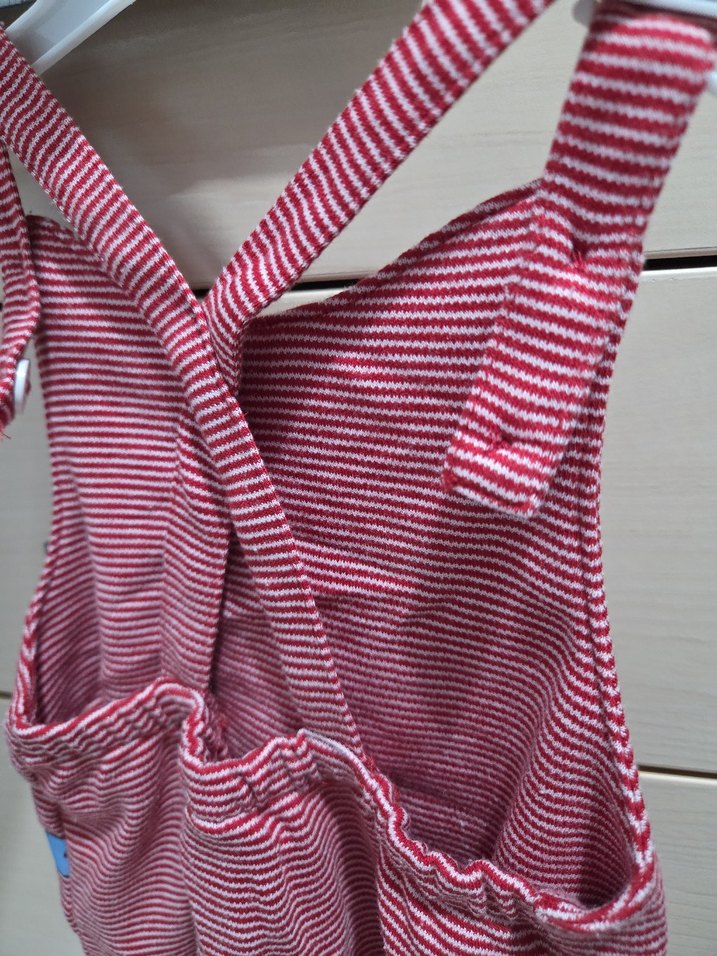 Koton Kırmızı Çizgili Erkek Bebek Tulum - Görsel 4