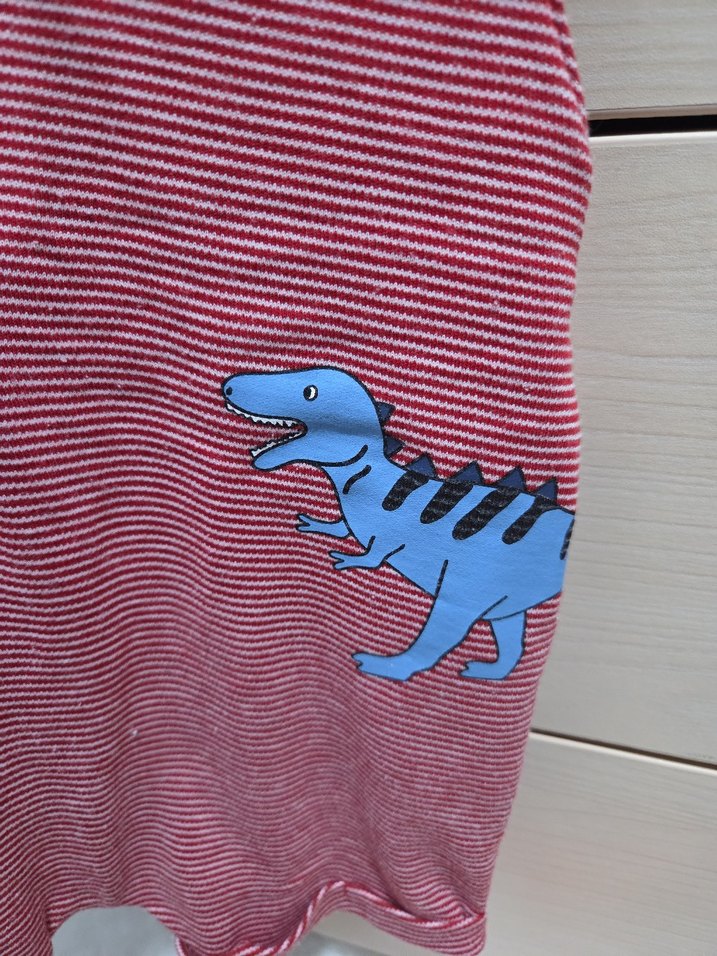 Koton Kırmızı Çizgili Erkek Bebek Tulum - Görsel 2