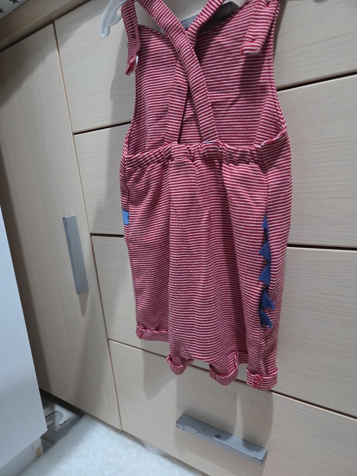 Koton Kırmızı Çizgili Erkek Bebek Tulum - Görsel 3