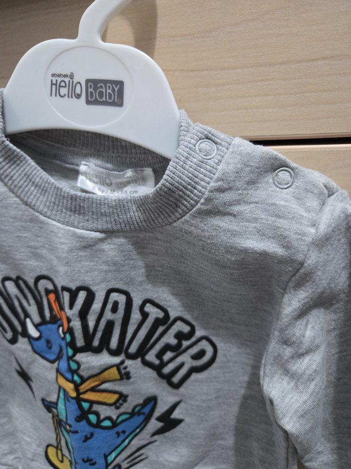 Erkek Bebek Uzun Kollu Sweatshirt - Görsel 2