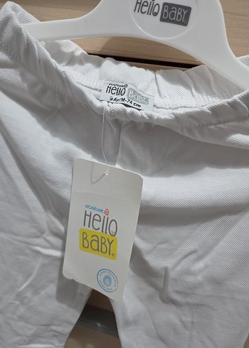 Beyaz Bebek Patikli Pantolon ince - Görsel 3