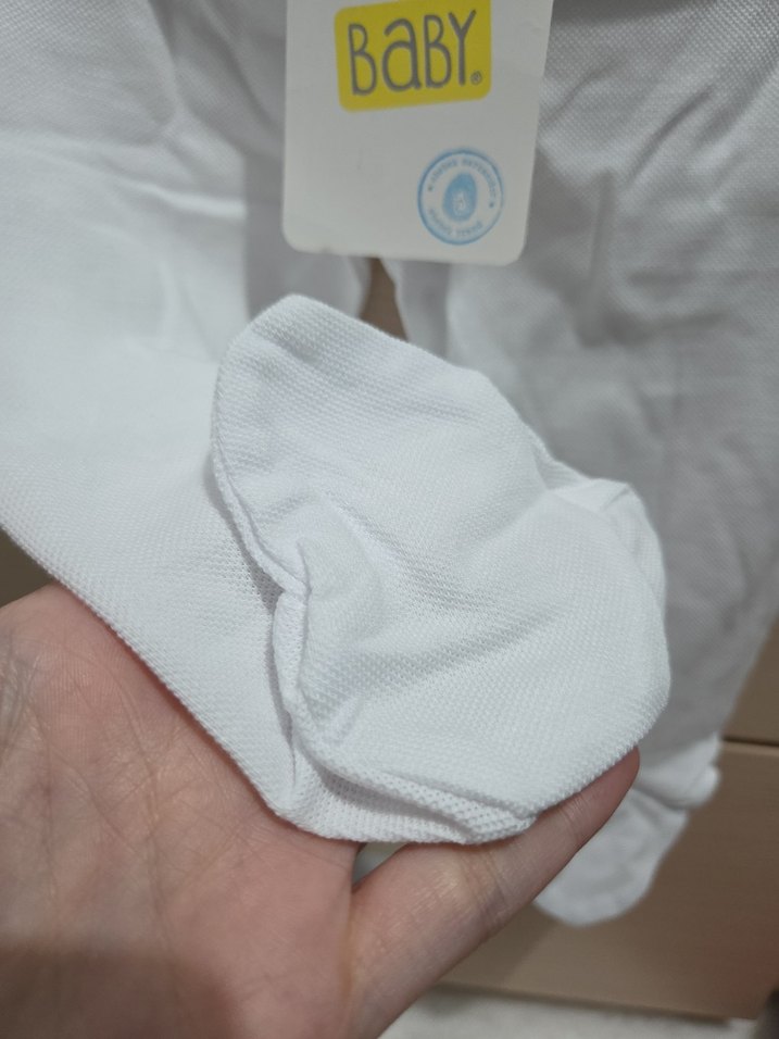 Beyaz Bebek Patikli Pantolon ince - Görsel 2