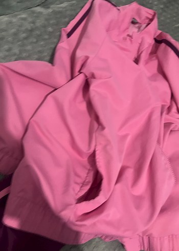 Kız Çocuk Pembe su geçirmez  Fermuarlı Eşofman Takımı - Görsel 4