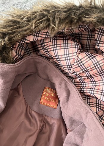 Kürklü Kapüşonlu Kız Çocuk Kabanı - Görsel 2