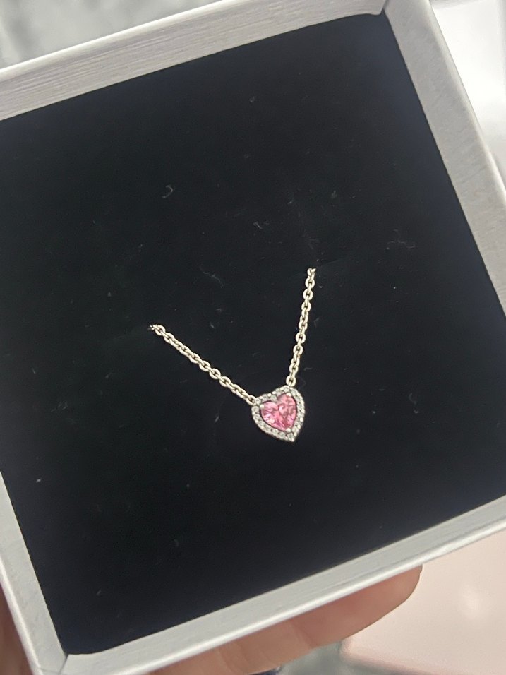 Orjinal Pandora Mini kalpli kolye - Görsel 5