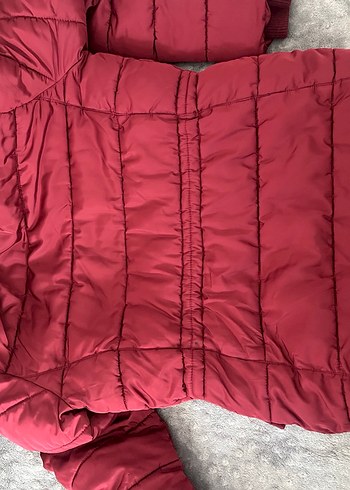 Kız Çocuk Bordo Kürklü Kışlık Mont - Görsel 5