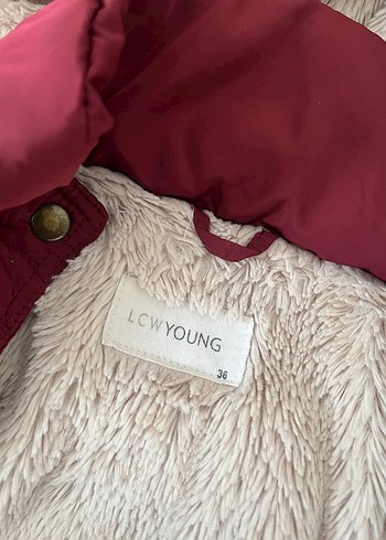 Kız Çocuk Bordo Kürklü Kışlık Mont - Görsel 3