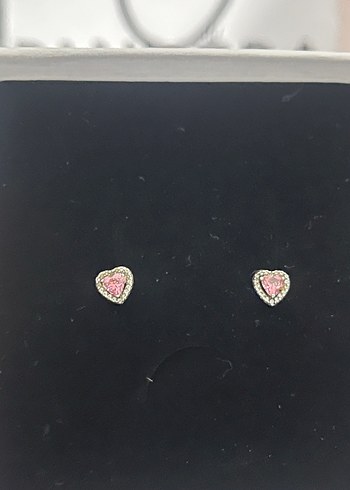 Pandora Pembe Minimalist Kadın küpe - Görsel 4