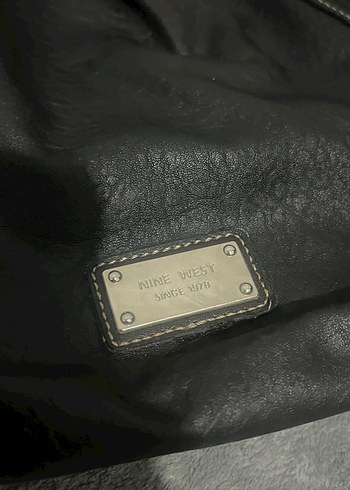 Vintage Klasik Siyah Deri Kadın Çanta - Görsel 5