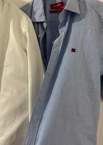 Beyaz Pamuklu Erkek Gömlek, Uzun Kollu - Görsel 4