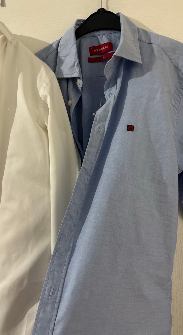 Beyaz Pamuklu Erkek Gömlek, Uzun Kollu - Görsel 4