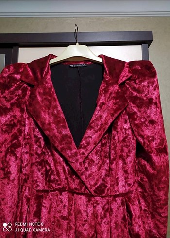 Kadın kadife elbise - Görsel 2